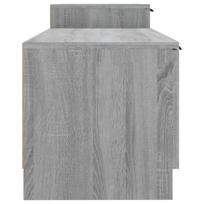 Tv-Meubel 58,5X36X45 Cm Bewerkt Hout Eikenkleurig Grijs sonoma