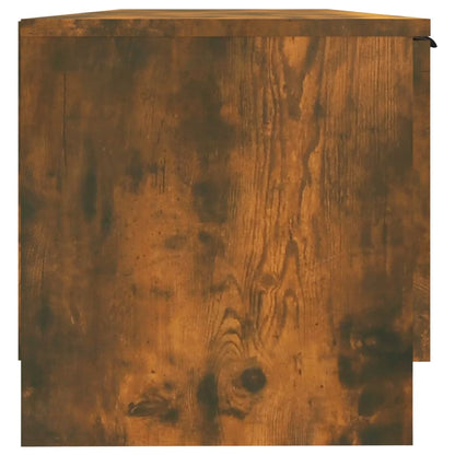 Tv-Meubel 02X35X36,5 Cm Bewerkt Hout Kleurig Gerookt eiken