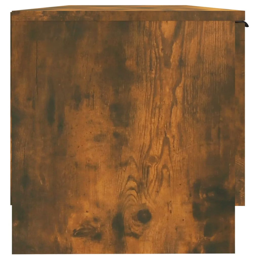 Tv-Meubel 02X35X36,5 Cm Bewerkt Hout Kleurig Gerookt eiken