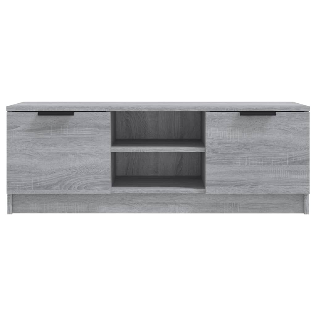 Tv-Meubel 02X35X36,5 Cm Bewerkt Hout Eikenkleurig Grijs sonoma