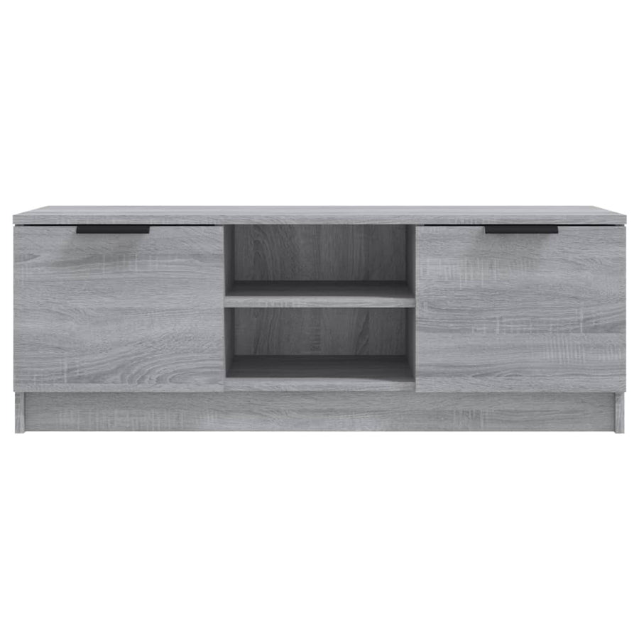Tv-Meubel 02X35X36,5 Cm Bewerkt Hout Eikenkleurig Grijs sonoma