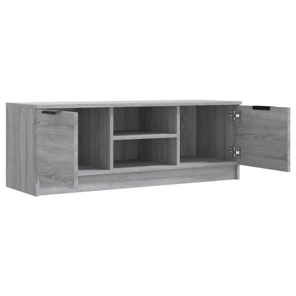 Tv-Meubel 02X35X36,5 Cm Bewerkt Hout Eikenkleurig Grijs sonoma