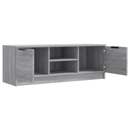 Tv-Meubel 02X35X36,5 Cm Bewerkt Hout Eikenkleurig Grijs sonoma