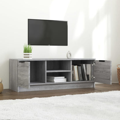 Tv-Meubel 02X35X36,5 Cm Bewerkt Hout Eikenkleurig Grijs sonoma