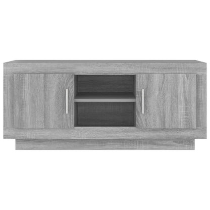 Tv-Meubel 02X35X45 Cm Bewerkt Hout Eikenkleurig Grijs sonoma
