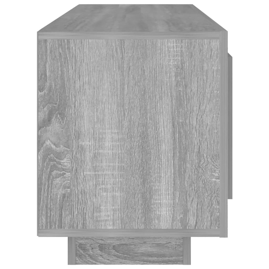 Tv-Meubel 02X35X45 Cm Bewerkt Hout Eikenkleurig Grijs sonoma