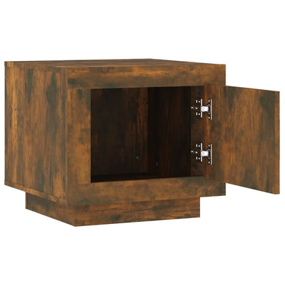 Salontafel 5X50X45 Cm Bewerkt Hout Kleurig Gerookt eiken