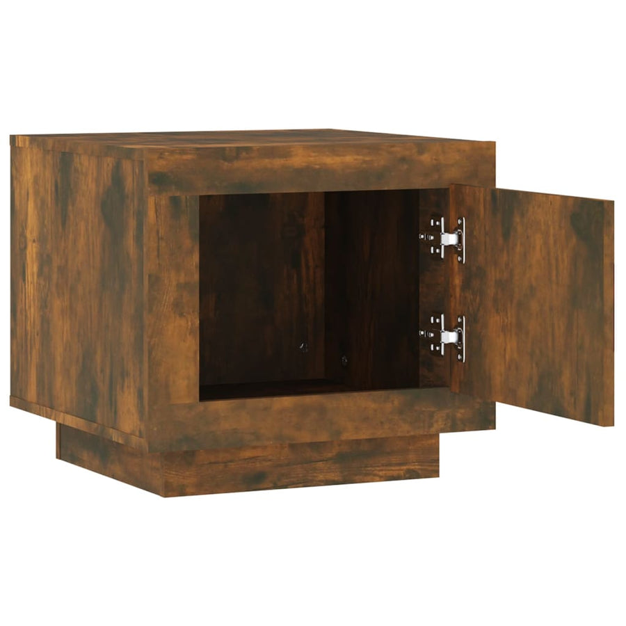 Salontafel 5X50X45 Cm Bewerkt Hout Kleurig Gerookt eiken