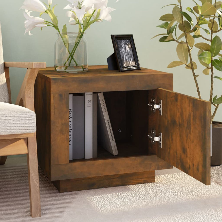 Salontafel 5X50X45 Cm Bewerkt Hout Kleurig Gerookt eiken