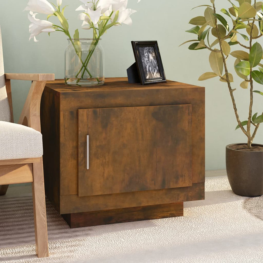 Salontafel 5X50X45 Cm Bewerkt Hout Kleurig Gerookt eiken