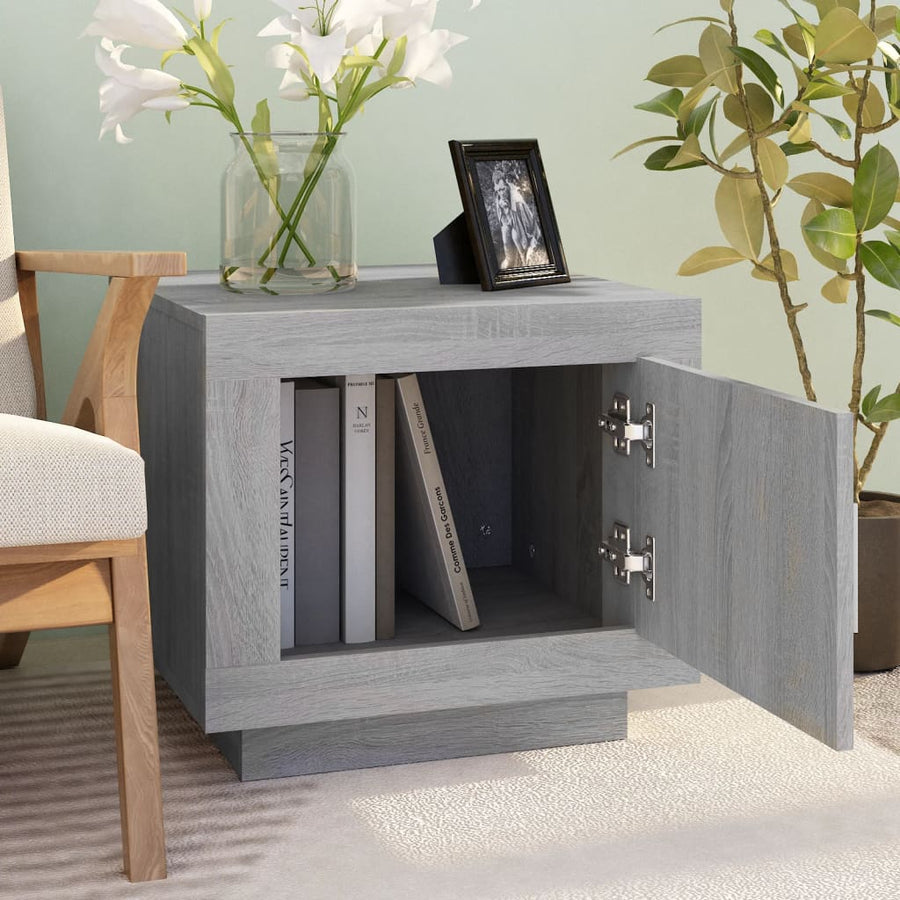 Salontafel 5X50X45 Cm Bewerkt Hout Eikenkleurig Grijs sonoma