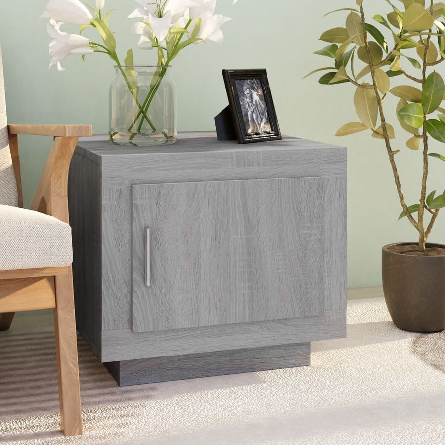 Salontafel 5X50X45 Cm Bewerkt Hout Eikenkleurig Grijs sonoma