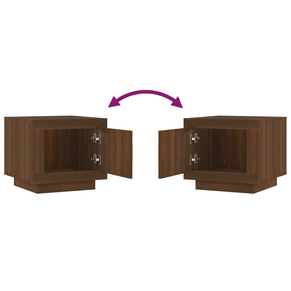 Salontafel 5X50X45 Cm Bewerkt Hout Bruineikenkleurig bruin eikenkleur