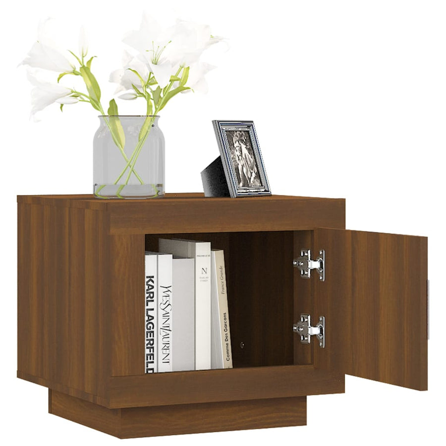 Salontafel 5X50X45 Cm Bewerkt Hout Bruineikenkleurig bruin eikenkleur