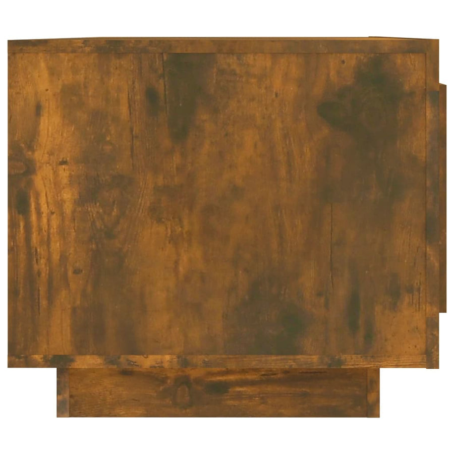 Salontafel 02X50X45 Cm Bewerkt Hout Kleurig Gerookt eiken