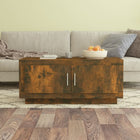 Coffee table 102x50x45 cm treated wood smoked oak color