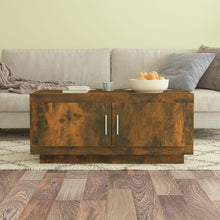 Salontafel 02X50X45 Cm Bewerkt Hout Kleurig Gerookt eiken