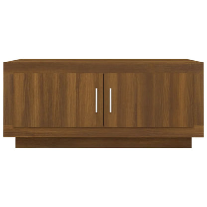 Salontafel 02X50X45 Cm Bewerkt Hout Bruineikenkleurig bruin eikenkleur