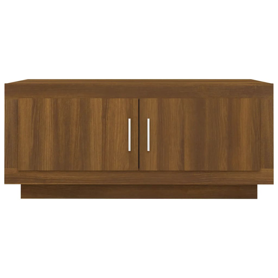 Salontafel 02X50X45 Cm Bewerkt Hout Bruineikenkleurig bruin eikenkleur