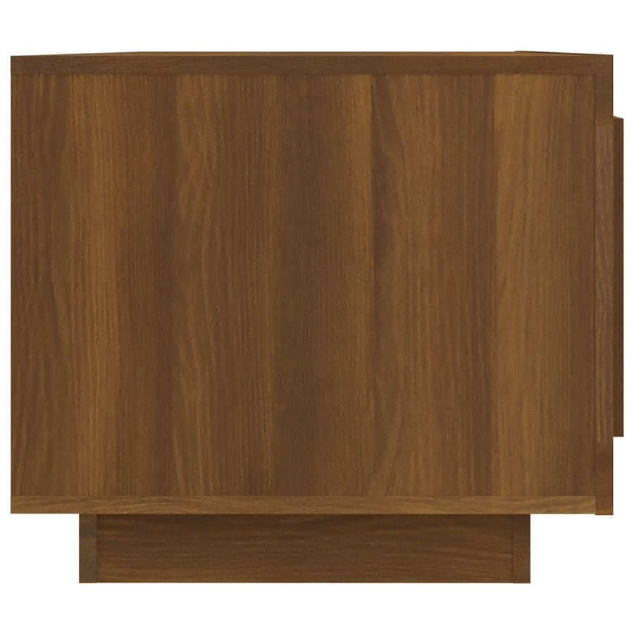 Salontafel 02X50X45 Cm Bewerkt Hout Bruineikenkleurig bruin eikenkleur