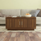 Salontafel 102x50x45 cm bewerkt hout bruin