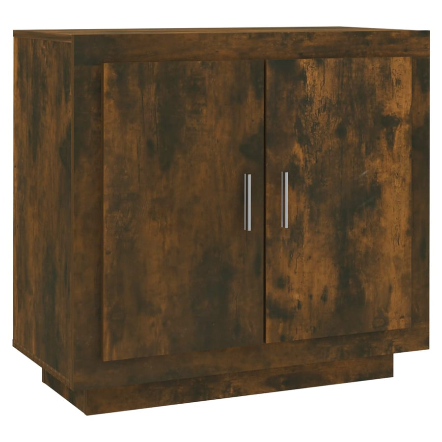 Dressoir 80X40X75 Cm Bewerkt Hout Kleurig Gerookt eiken