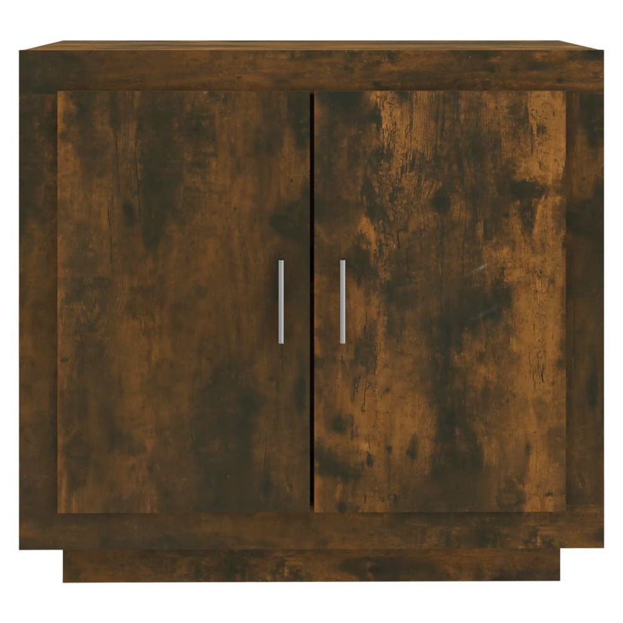 Dressoir 80X40X75 Cm Bewerkt Hout Kleurig Gerookt eiken