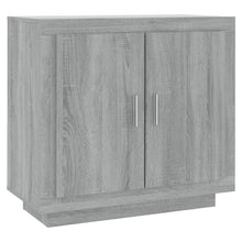 Dressoir 80X40X75 Cm Bewerkt Hout Eikenkleurig Grijs sonoma