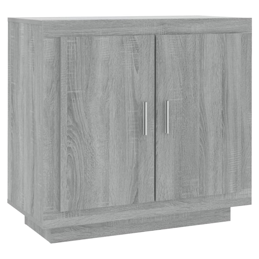Dressoir 80X40X75 Cm Bewerkt Hout Eikenkleurig Grijs sonoma
