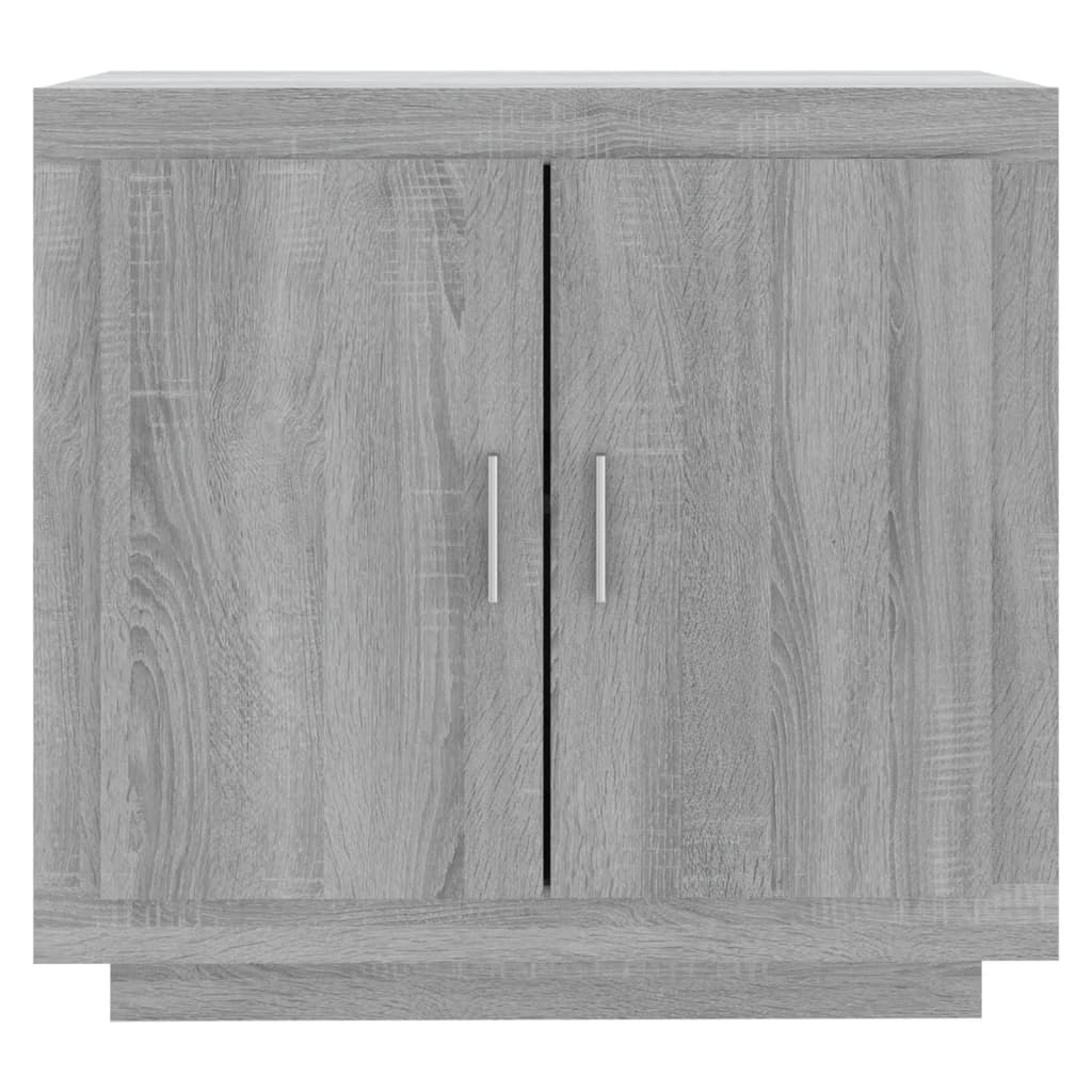 Dressoir 80X40X75 Cm Bewerkt Hout Eikenkleurig Grijs sonoma