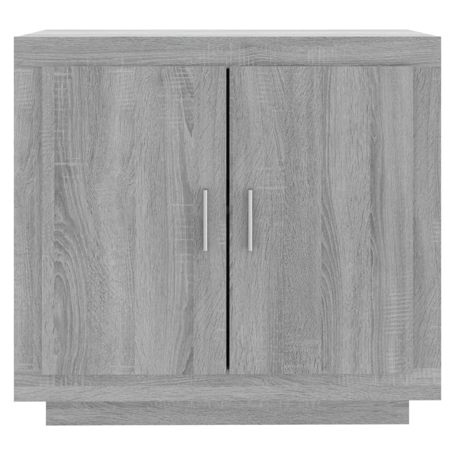 Dressoir 80X40X75 Cm Bewerkt Hout Eikenkleurig Grijs sonoma