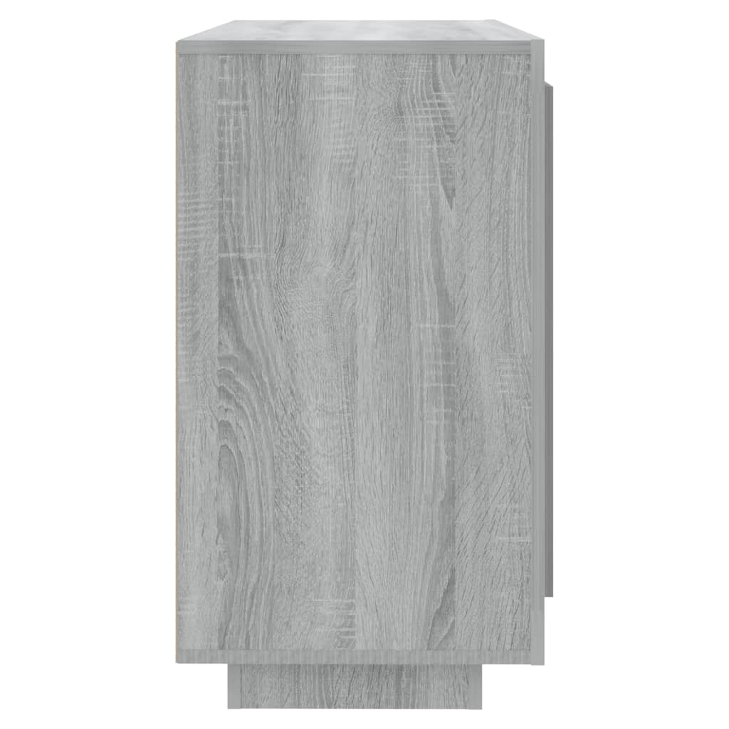 Dressoir 80X40X75 Cm Bewerkt Hout Eikenkleurig Grijs sonoma
