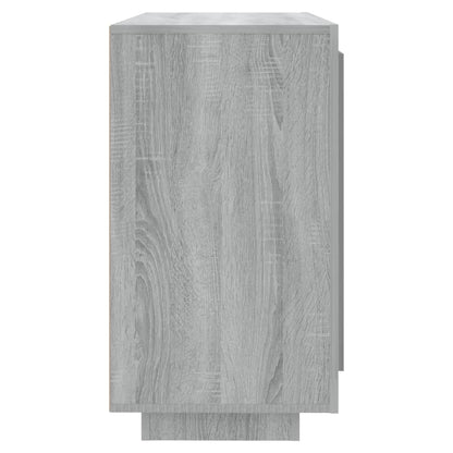 Dressoir 80X40X75 Cm Bewerkt Hout Eikenkleurig Grijs sonoma