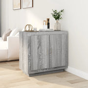 Sideboard 80x40x75 cm engineered wood grey Sonoma oak-coloured