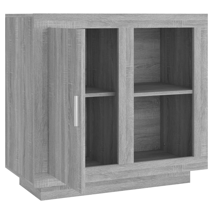 Dressoir 80X40X75 Cm Eikenkleurig Grijs sonoma