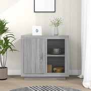 Sideboard 80x40x75 cm grey Sonoma oak effect