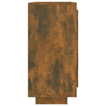 Dressoir 92X35X75 Cm Bewerkt Hout Gerookt Eikenkleurig