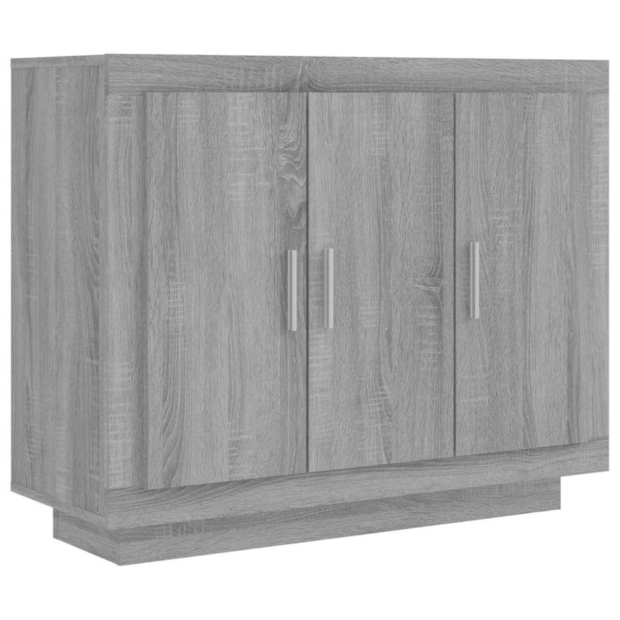 Dressoir 92X35X75 Cm Bewerkt Hout Grijs Sonoma Eikenkleurig