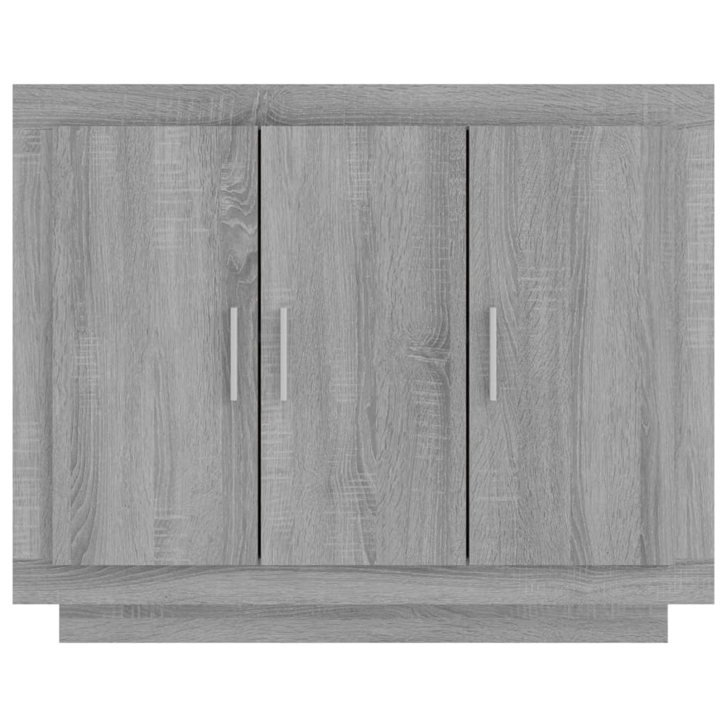 Dressoir 92X35X75 Cm Bewerkt Hout Grijs Sonoma Eikenkleurig