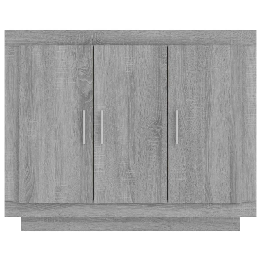 Dressoir 92X35X75 Cm Bewerkt Hout Grijs Sonoma Eikenkleurig