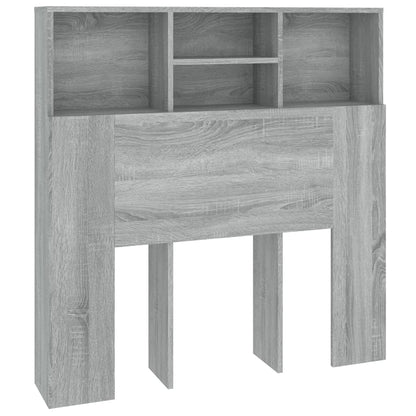 Hoofdbordkast 100x19x103,5 cm grijs sonoma eikenkleurig