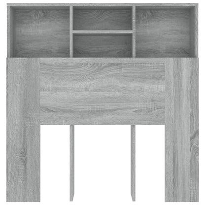 Hoofdbordkast 100x19x103,5 cm grijs sonoma eikenkleurig