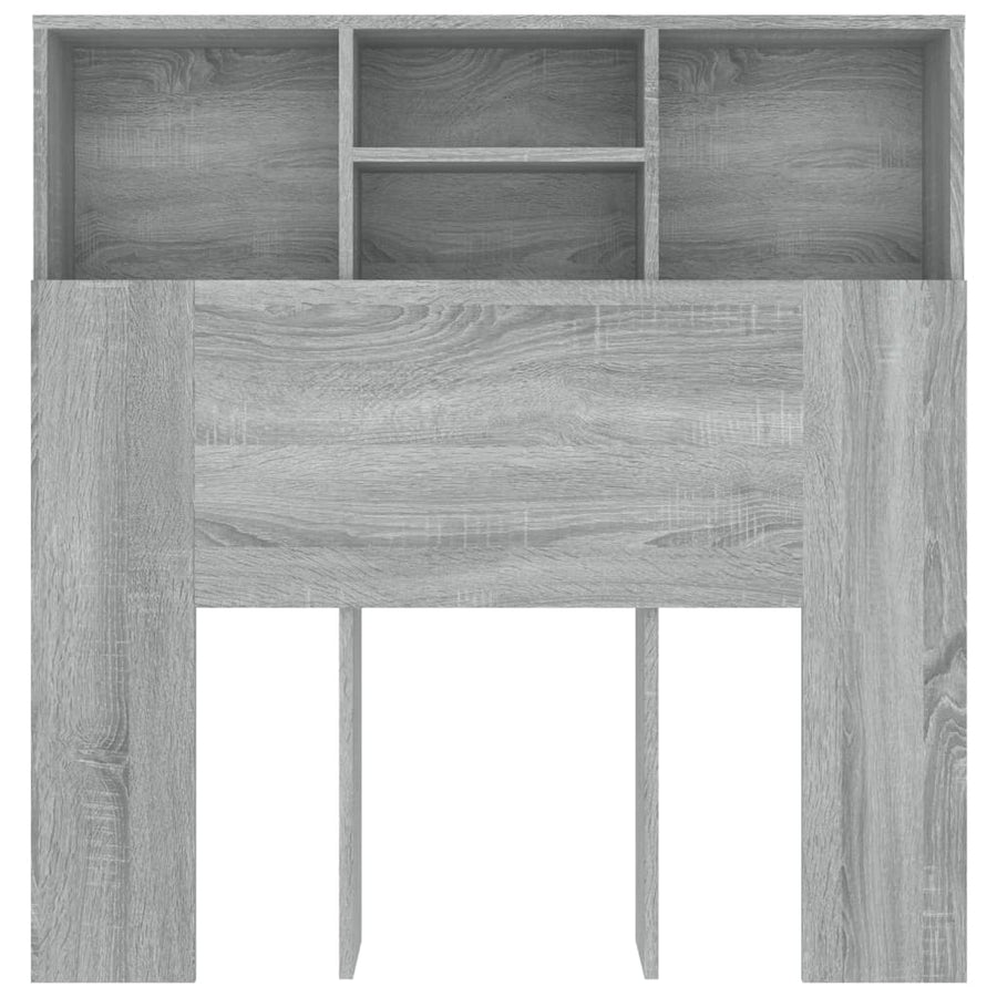 Hoofdbordkast 100x19x103,5 cm grijs sonoma eikenkleurig