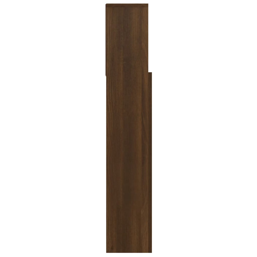 Hoofdbordkast 00X9X03,5 Cm bruin eikenkleur