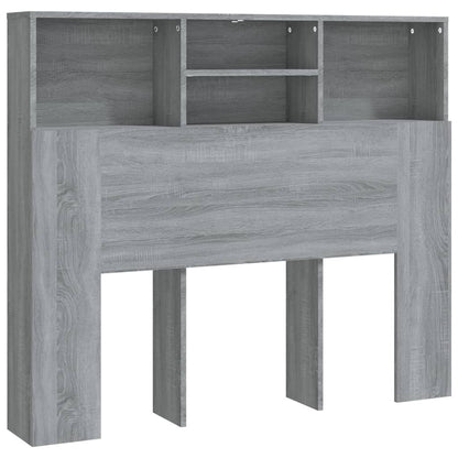 Hoofdbordkast 20X9X03,5 Cm Eikenkleurig Grijs sonoma