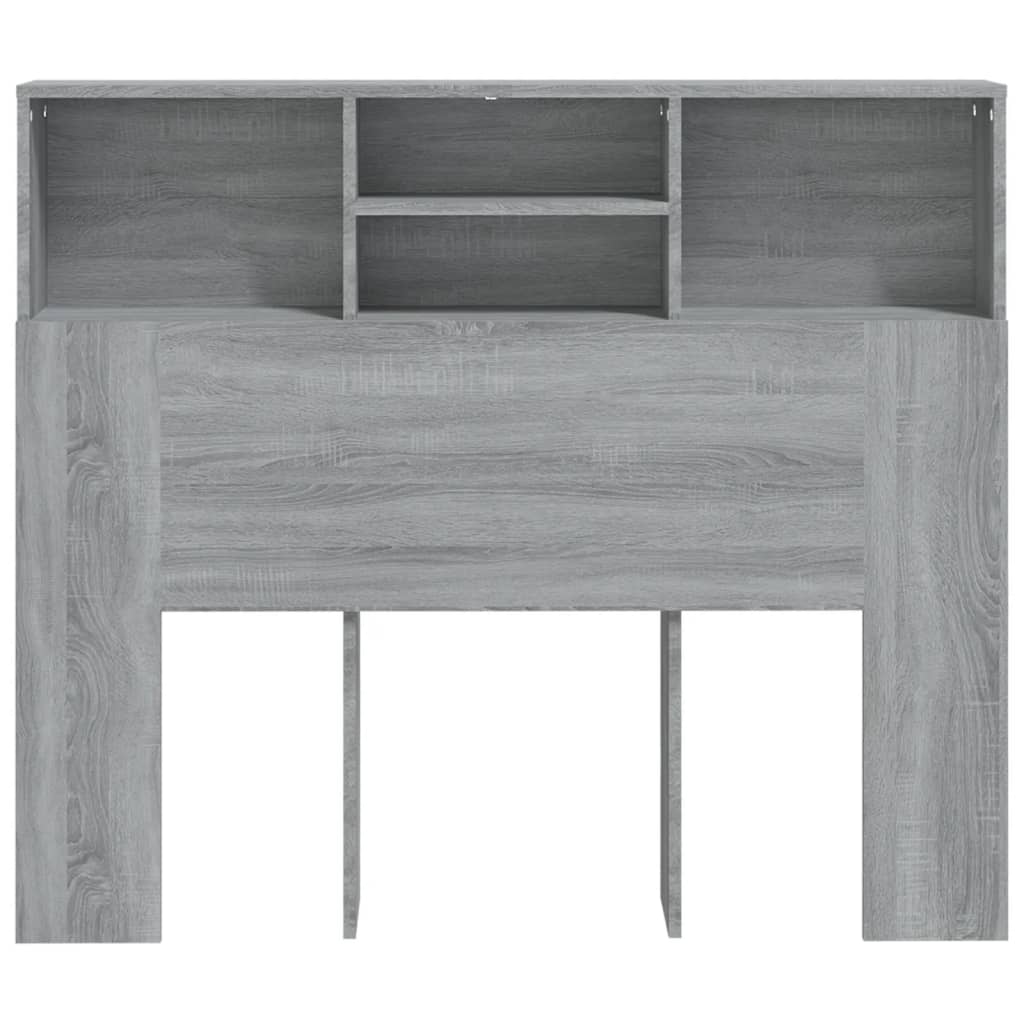 Hoofdbordkast 20X9X03,5 Cm Eikenkleurig Grijs sonoma
