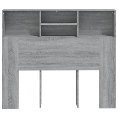 Hoofdbordkast 20X9X03,5 Cm Eikenkleurig Grijs sonoma