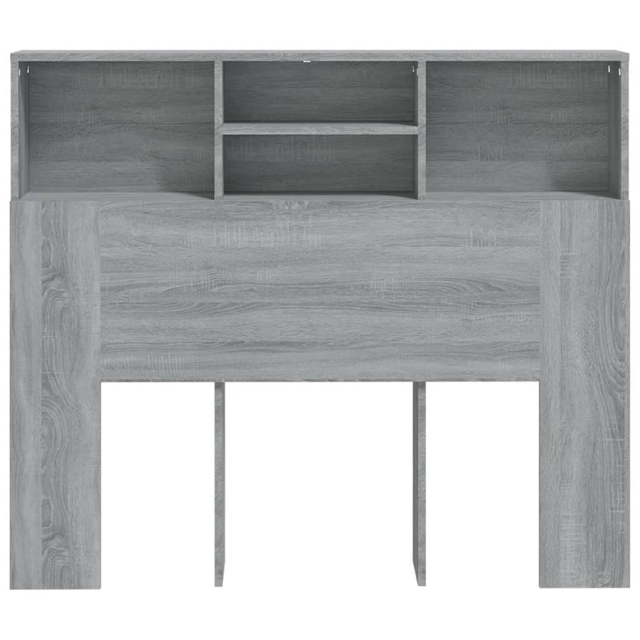 Hoofdbordkast 20X9X03,5 Cm Eikenkleurig Grijs sonoma