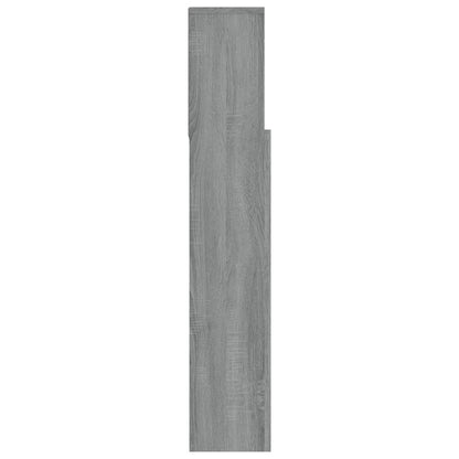Hoofdbordkast 20X9X03,5 Cm Eikenkleurig Grijs sonoma