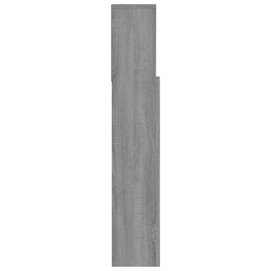 Hoofdbordkast 20X9X03,5 Cm Eikenkleurig Grijs sonoma